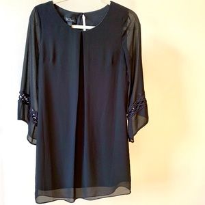 Black longsleeved dress, size M